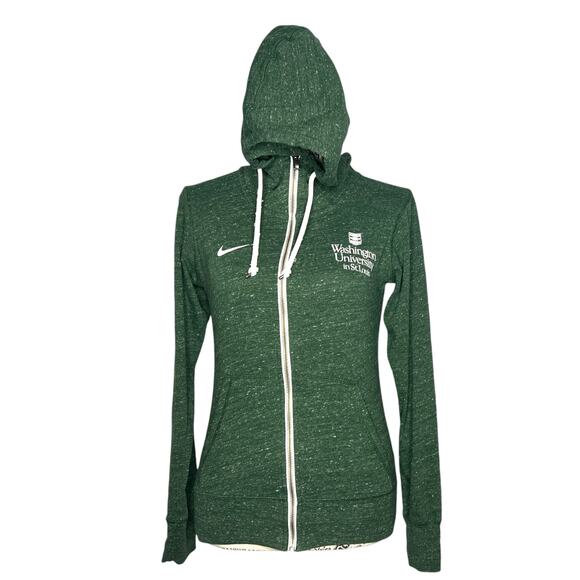 Nike X-SMALL Washington University St. Louis Full Zip Long Sleeve Hooded Jacket - Picture 5 of 11